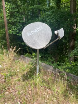 FREE satellite dish and pole