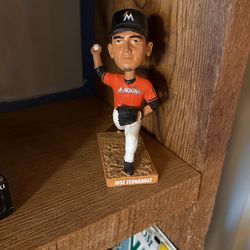 Miami Marlins Jose Fernandez Autographed Bobblehead