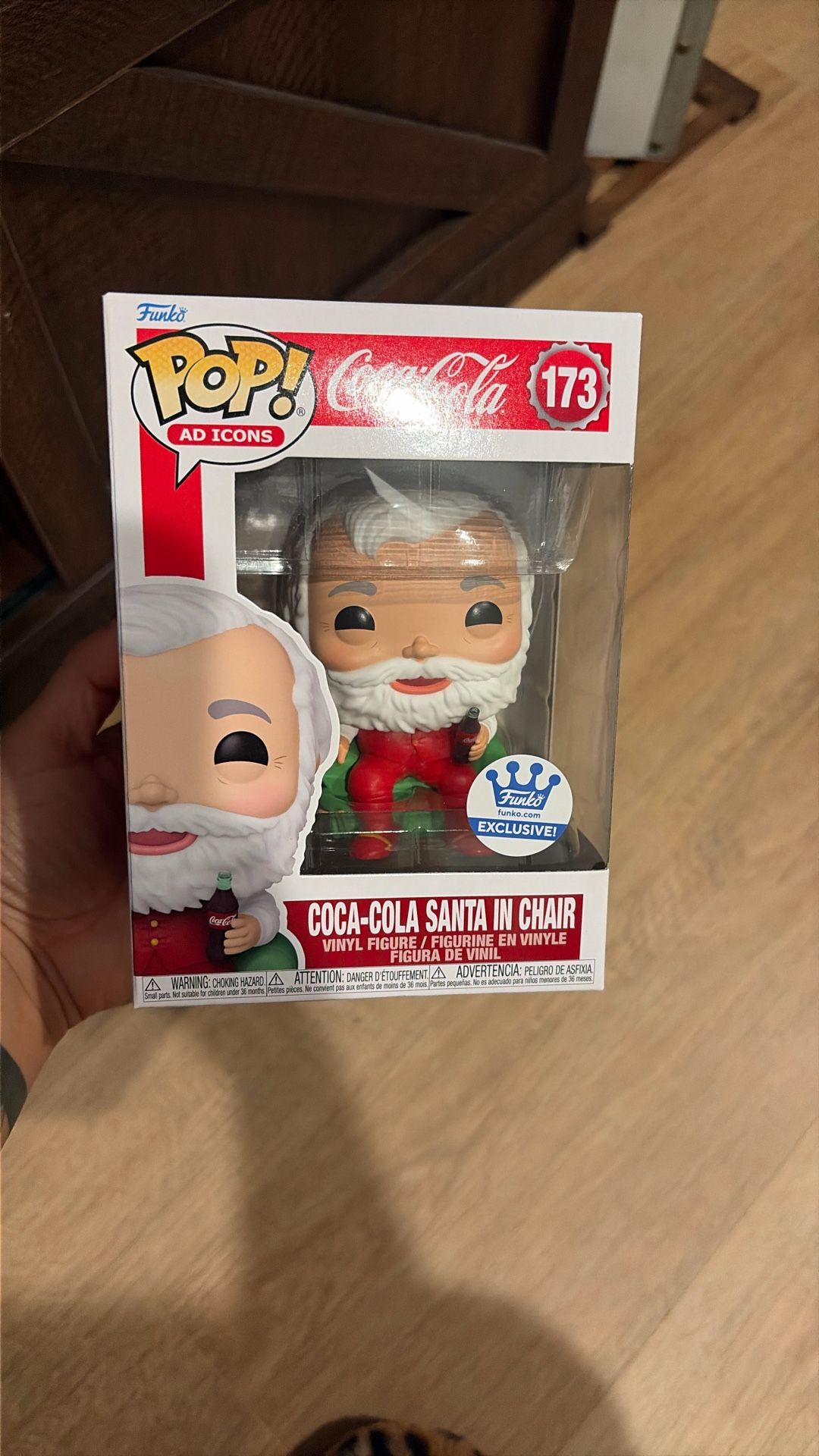 Coca Cola Santa In Chair Funko