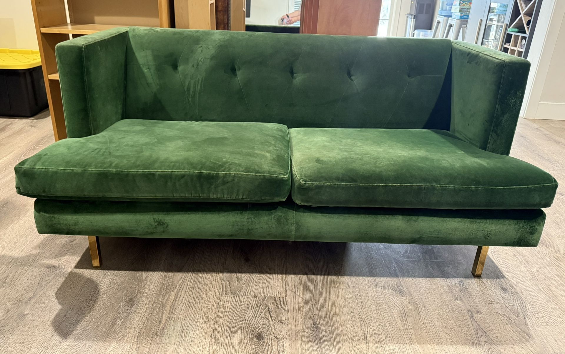 CB2 Avec Apartment Sofa – Emerald Velvet