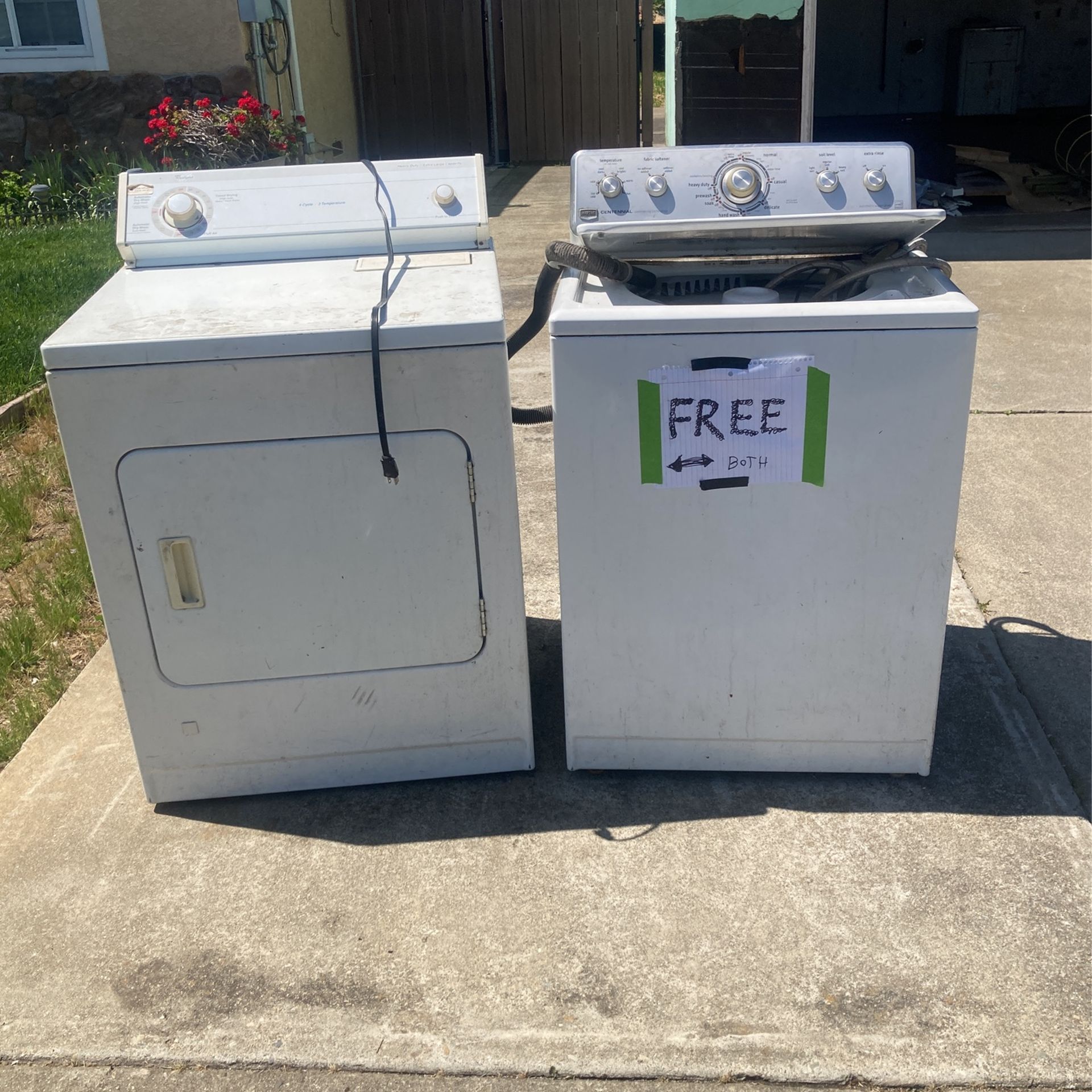May tag Washer Whirlpool Dryer