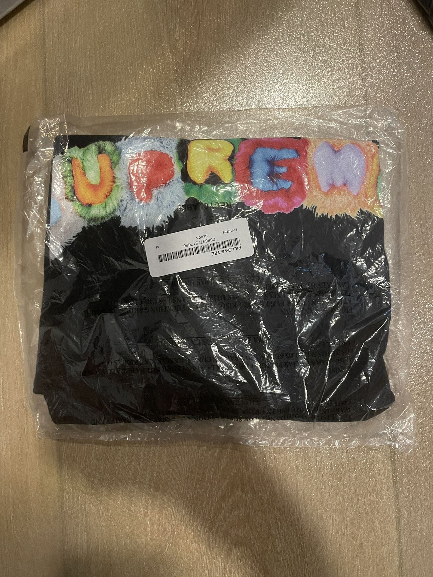 Supreme Pillows Tee - Black Medium, White Medium