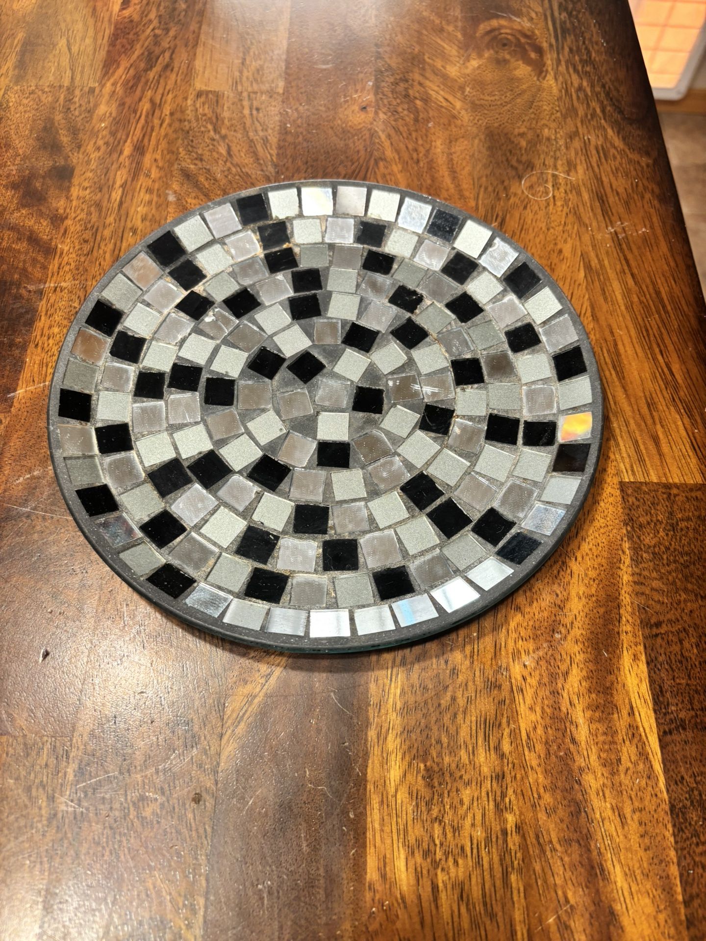 Vintage mosaic candle holder