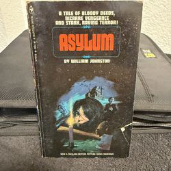 Vintage ASYLUM 1972 Paperback Book By: William Johnston BANTAM BOOKS Rare