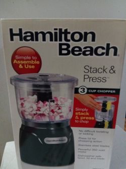 Hamilton Beach Stack & Press 3-Cup Chopper