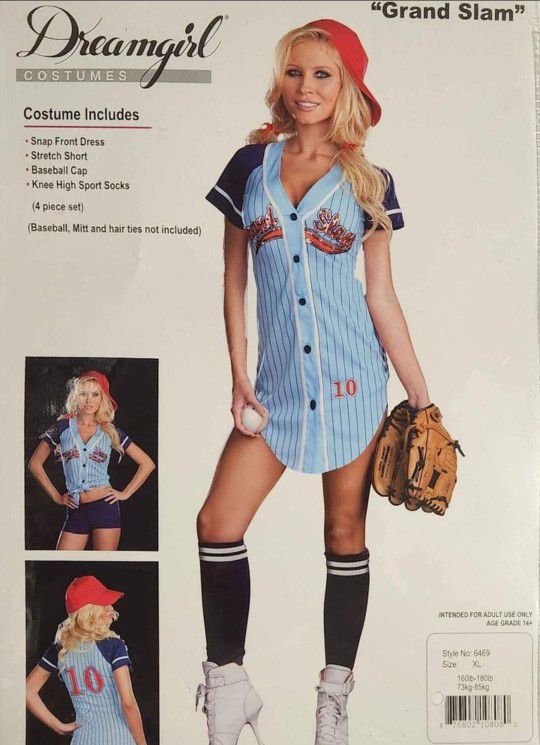 Women's Baseball Player Costume