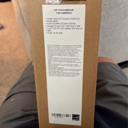 Brand New HP Chromebook  14a-na0023cl  In Box And Wrapping Package  No Need For It  I Have A Desktop Computer Here At Home
