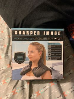 Sharper image neck and shoulder aromatherapy wrap