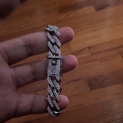 Silver Cuban Link Bracelet 