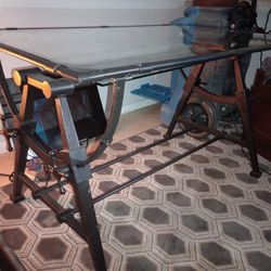 Steel and Glass Desk