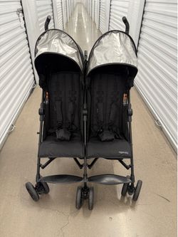 Summer Infant Toddler 3Dlite Double Lightweight Convenience Travel Stroller Black