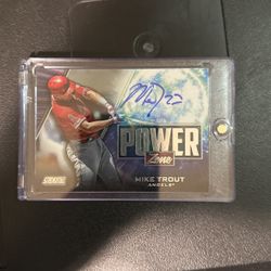 Mike Trout Autographed Stadium Chrome Card