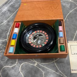 Vintage E.S. Lowe Casino Game, Original 1941 Travel Roulette Game, Casino Theme