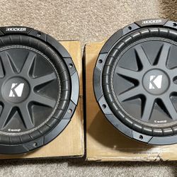 Kicker Comp C10 Subwoofers(2) - 4ohm - 10 Inch  - 300 Watts RMS
