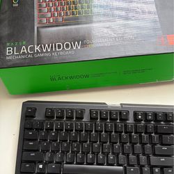 Razer Blackwidow tournament edition mechanic keyboard