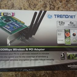 New Trendnet 300mbps Wireless N PCI Adapter