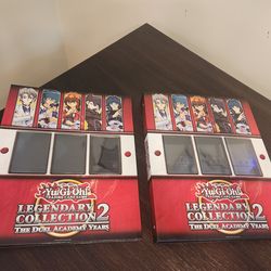 Yu-Gi-Oh! Card collection binders.