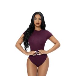 Petite purple bodysuit