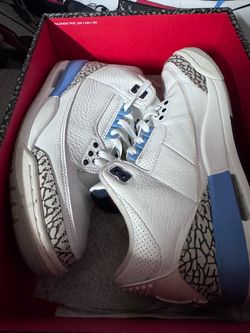 Air Jordan 3 White Cement Blue Sneakers