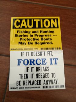 Fishing quote stickers