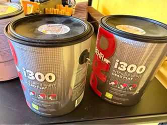 Behr 2x Yellow paint - interior dead flat - unopened 89129