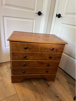 Solid wood 2 drawer nightstand/drawers
