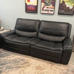 Leather Reclining Couch 