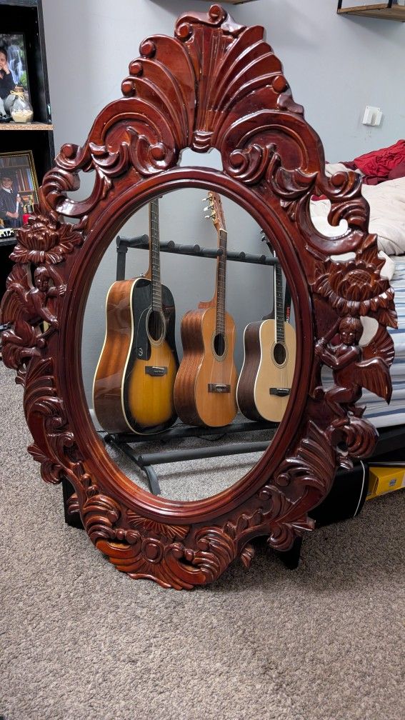 Full wooden mirror