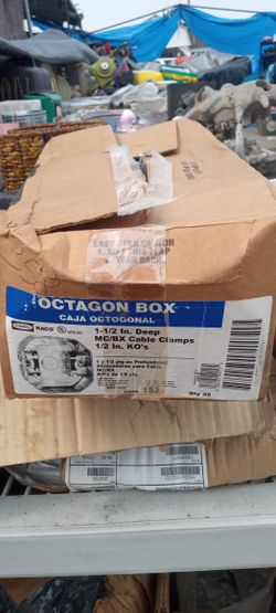 Hubbel Raco Octagon Box 1-1/2 In. Deep

MC/BX Cable Clamps

1/2 In. KO'S