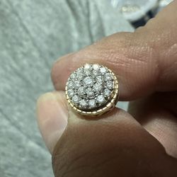 Gold Diamond Earrings 