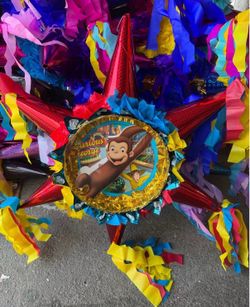 Curious George 3D star pinata