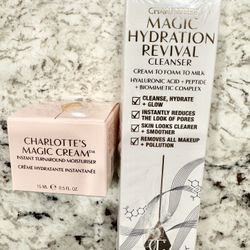 Charlotte Tilbury Cleanser, Moisturiser 