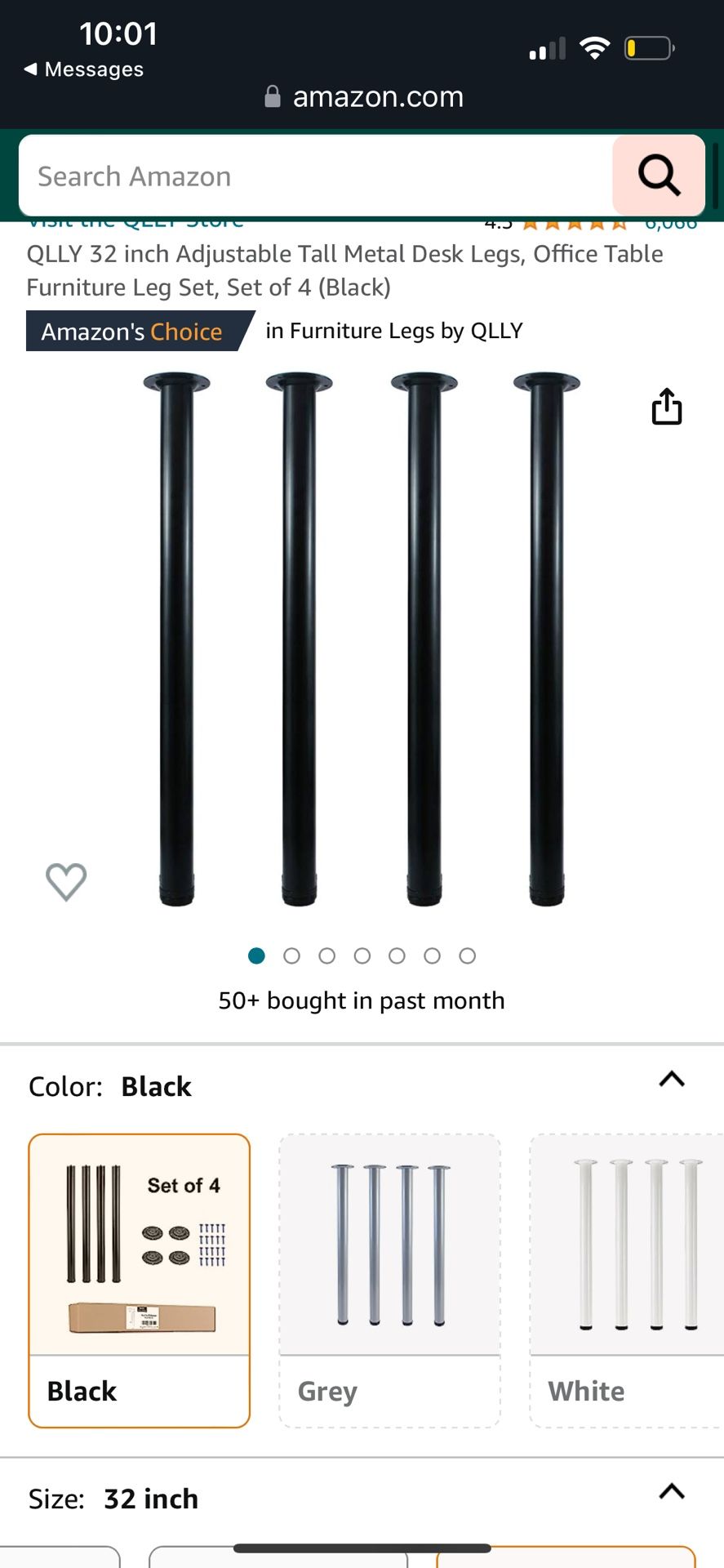 New! 32 Inch Furniture Legs