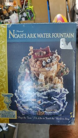 Noah's Ark. Music Box with waterfall