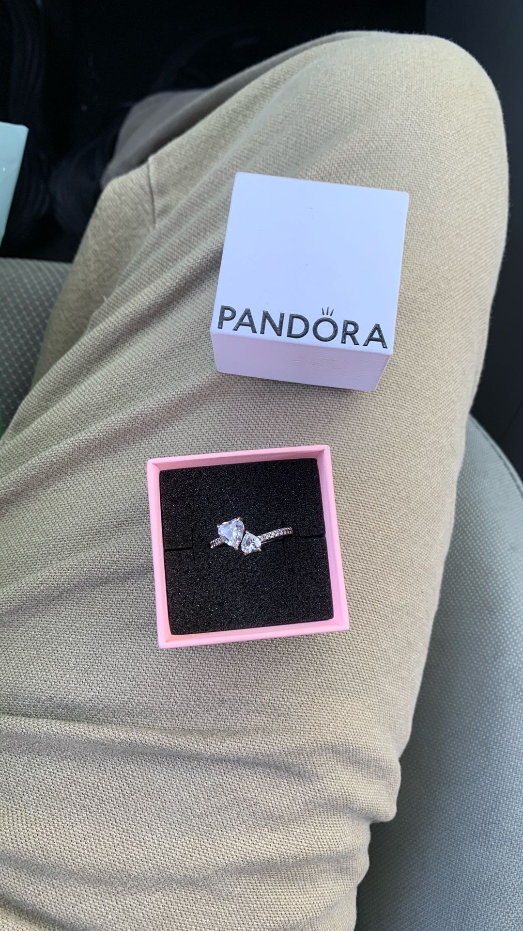 Pandora Silver Diamond Ring