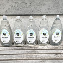 New Five (5) x 365 by Whole Foods Market, Unscented Dish Soap, Plant-Derived Ingredients, 24 Fl Oz