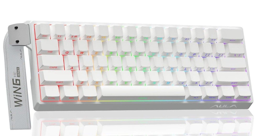 AULA Win60 HE 60% White Mechanical Gaming Keyboard