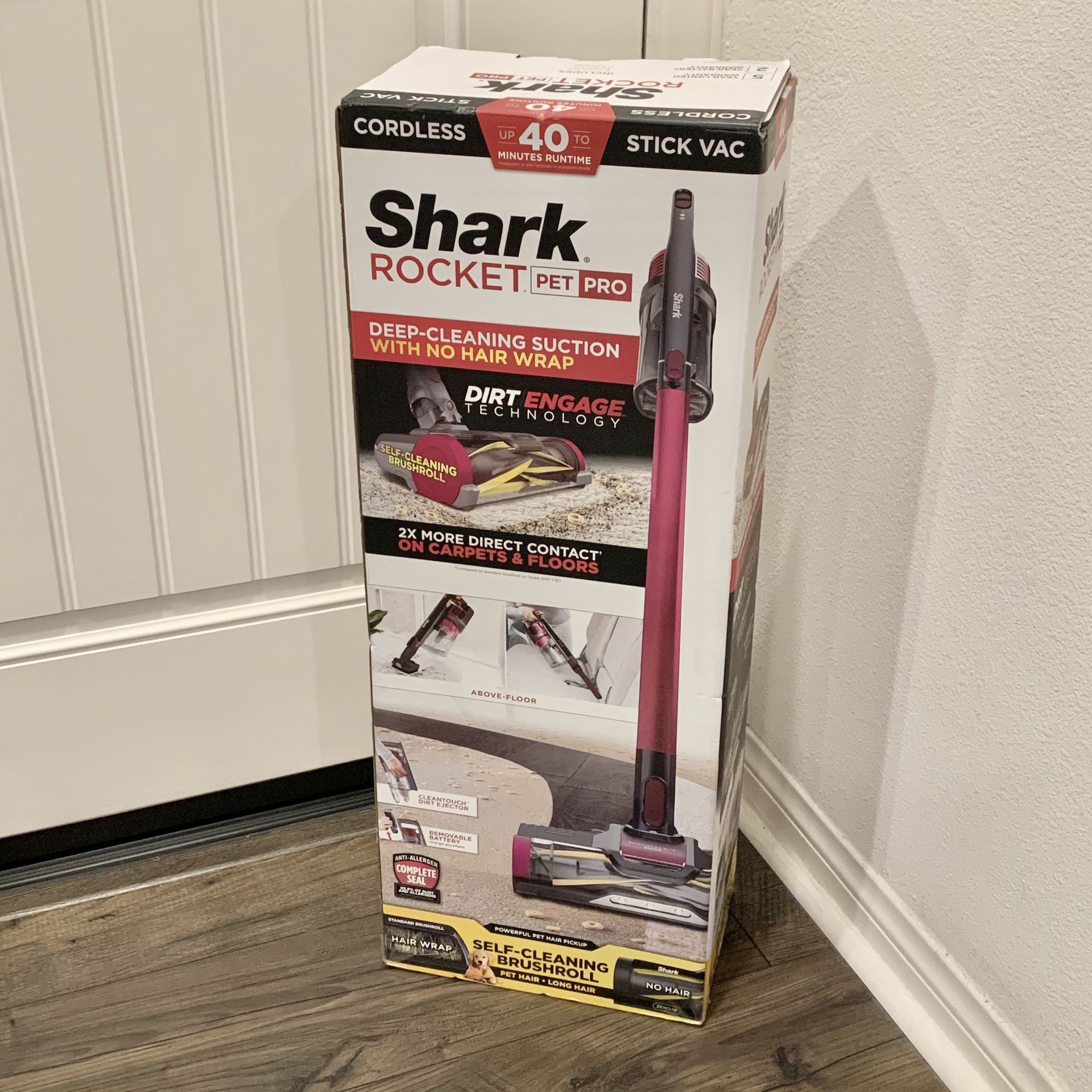 Shark Rocket Pro Cordless Stick Vacuum. HEPA Filter, Lightweight, Carpet, Hardwood floor, Pet, Hair. like dyson v7 v8 v10 v11