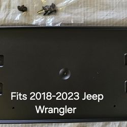 2018-2023 Jeep Wrangler License Plate Bracket 