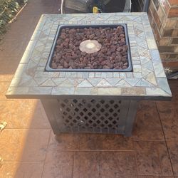 Porch propane heater coffee table