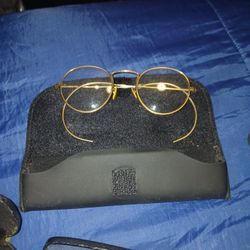 1900s Spectacles Eyeglasses With Original Case