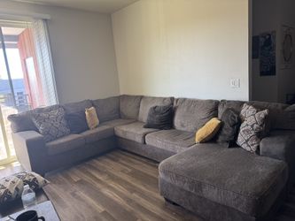 Spacious L-shaped sectional perfect for living rooms or apartments