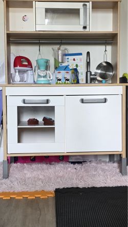 IKEA DUKTIG Kids Play Kitchen($100 OBO) - Retail $164 + $40 for toys