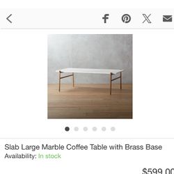 CB2 Marble Coffee Table 