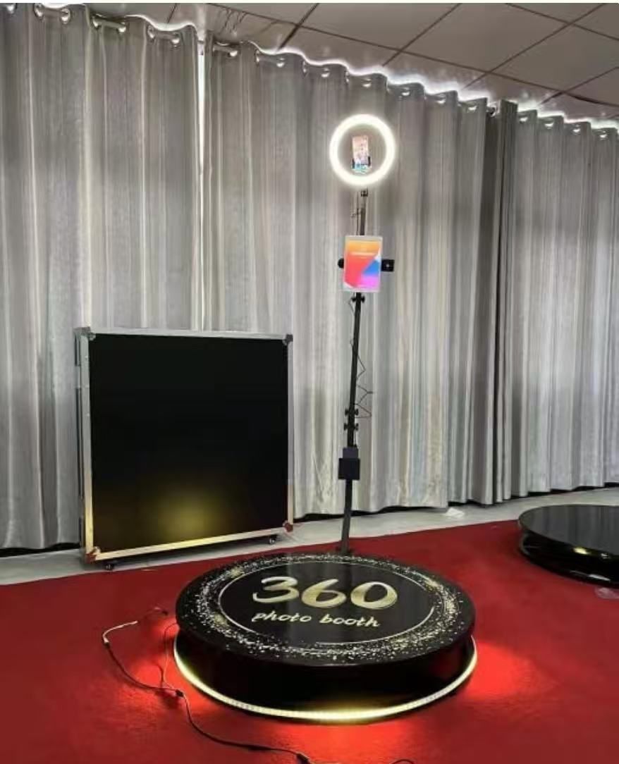 🔵Portable 360 Photo Booth Machine with Flight case