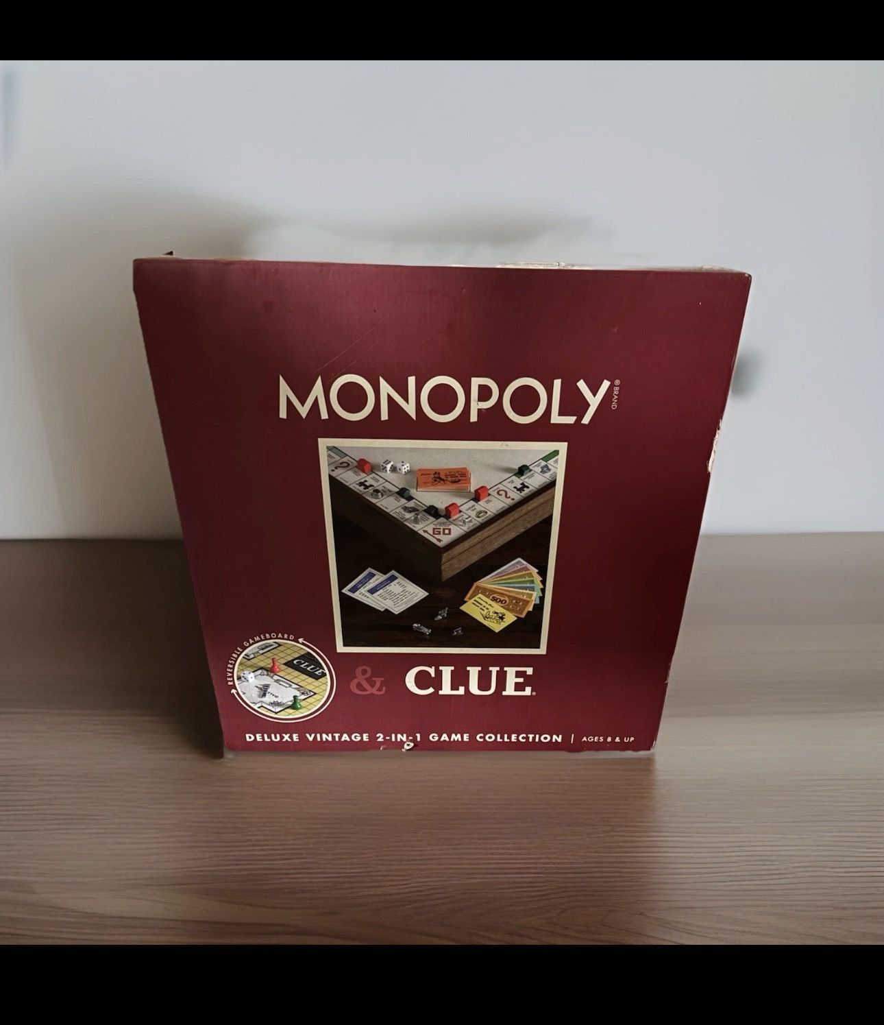wooden Monopoly Game Two And One Clue 