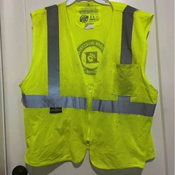 Safety Work Vest  Size XLG 