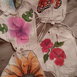Hand Painted Canvas Tote Bag