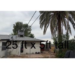 25ft Chain Link Fence Section – You Remove – $80 OBO