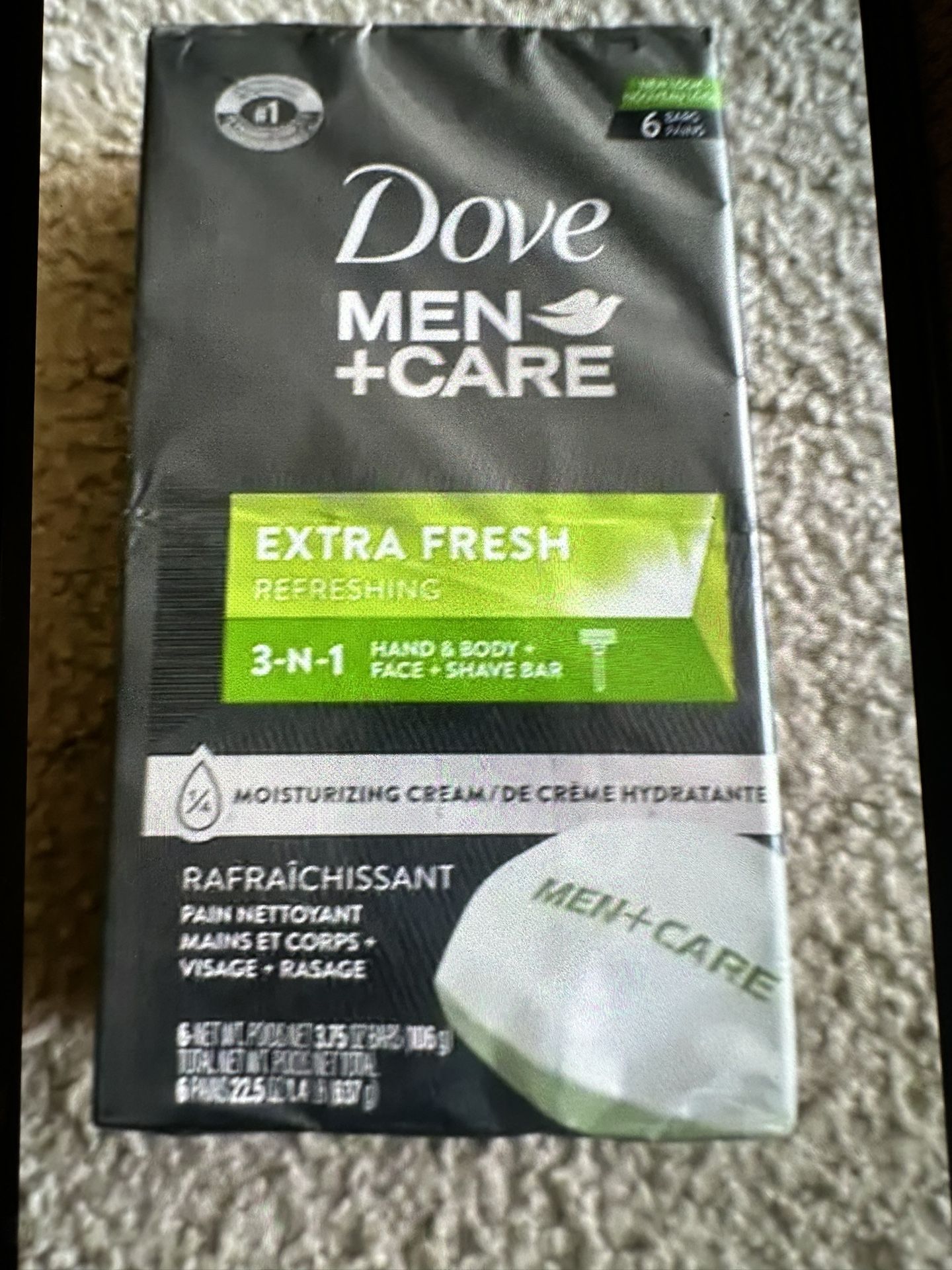 Dove Men+Care Extra Fresh 3-in-1 bar soaps